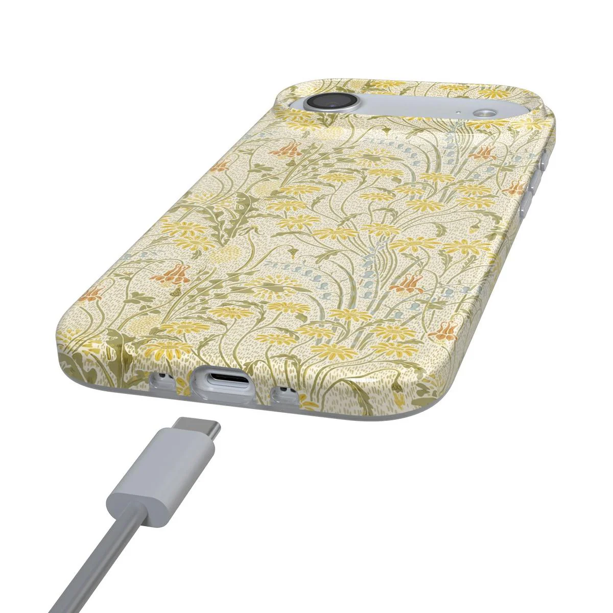 Boho Blooms | Golden Floral Case - Bansusa
