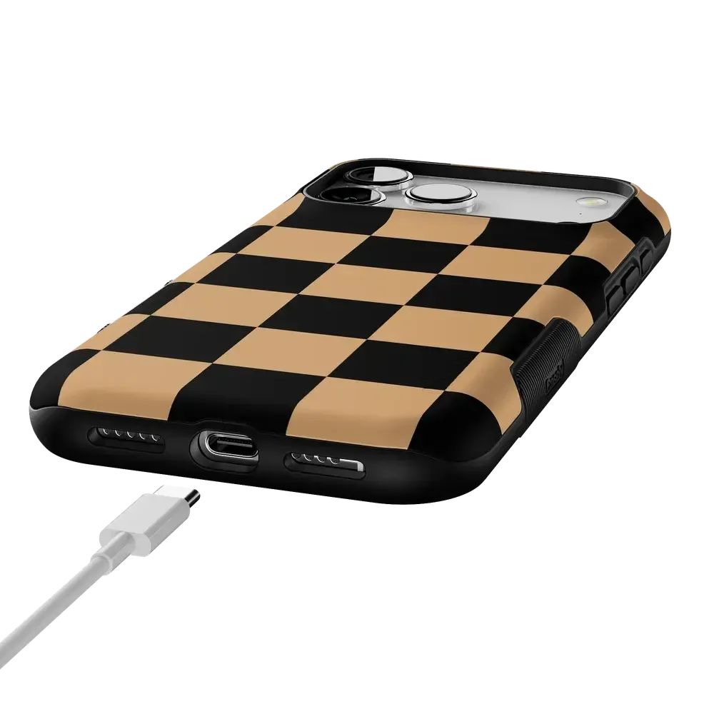 Fit Check | Black & Brown Checkerboard Case - Bansusa