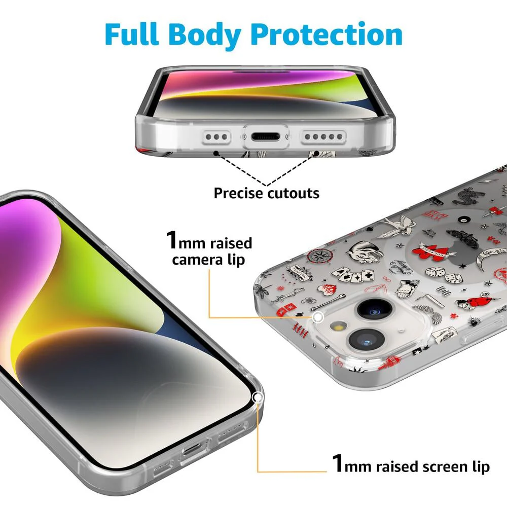 Not a Phase | Clear Flash Tattoo Case - Bansusa