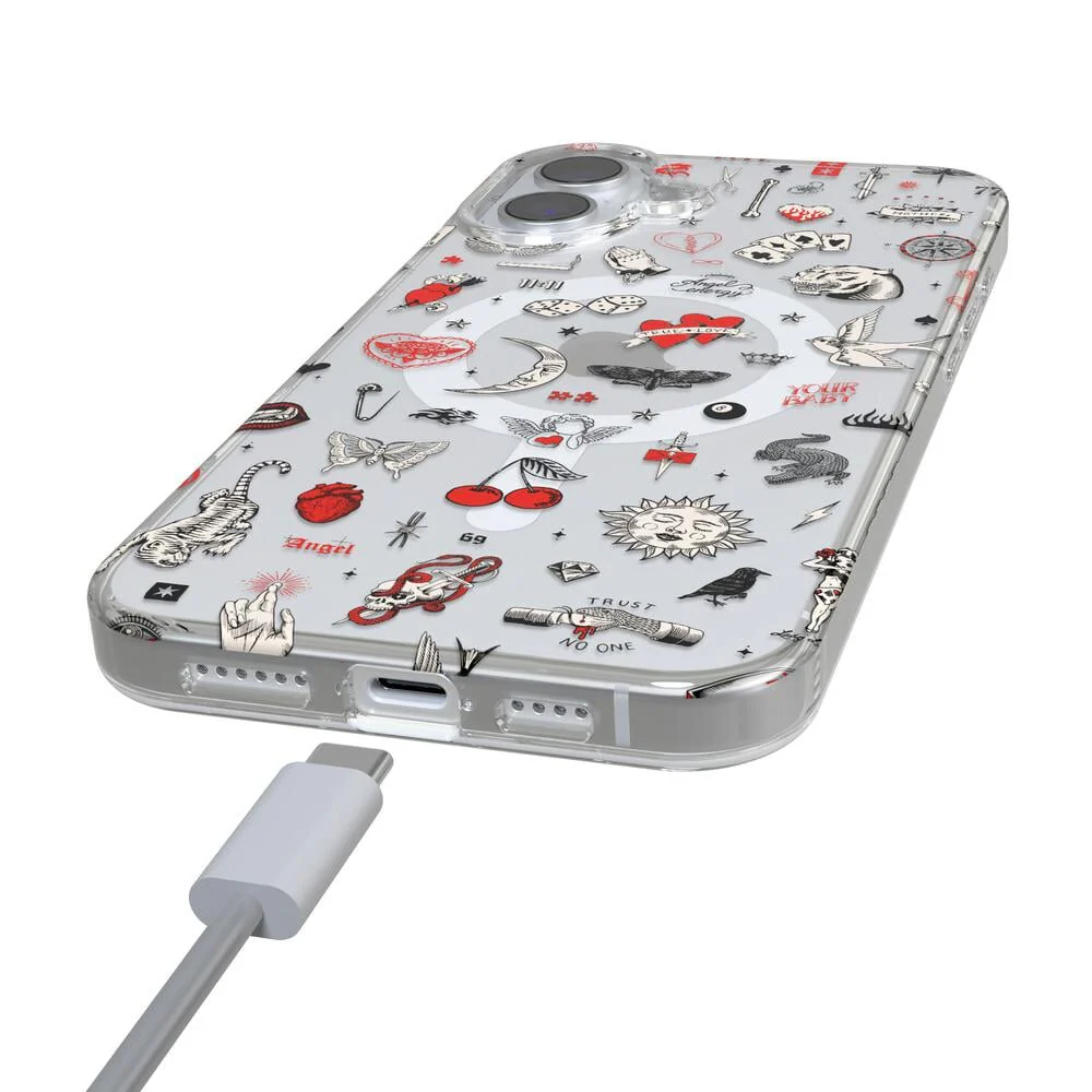 Not a Phase | Clear Flash Tattoo Case - Bansusa