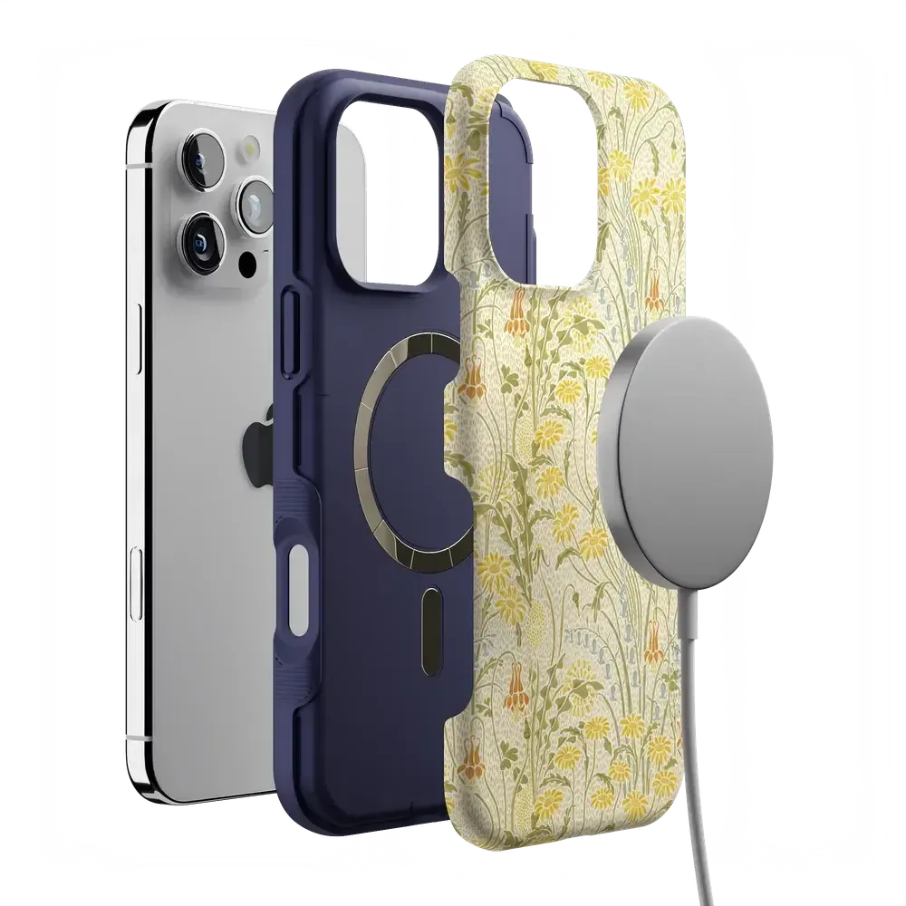 Boho Blooms | Golden Floral Case - Bansusa