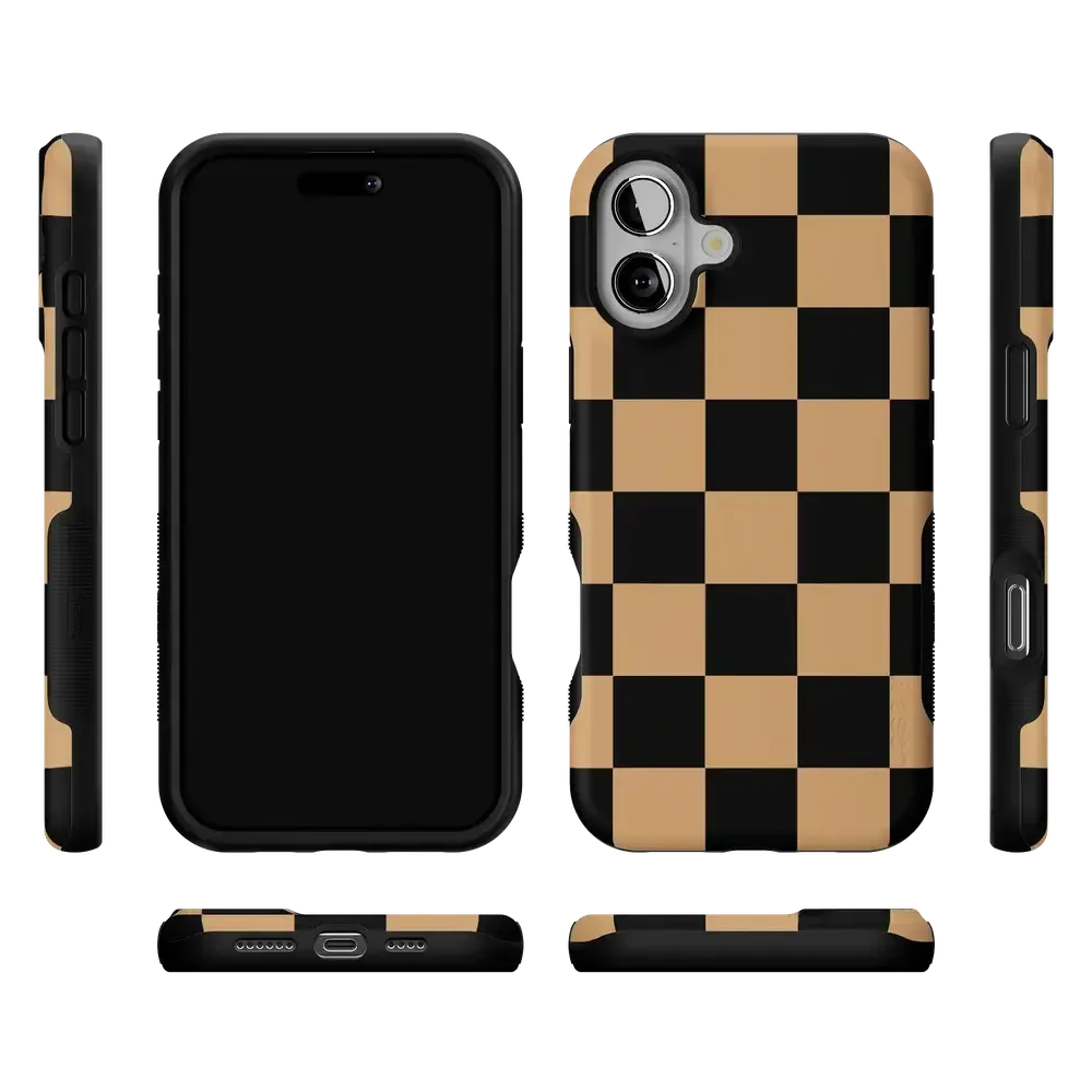 Fit Check | Black & Brown Checkerboard Case - Bansusa