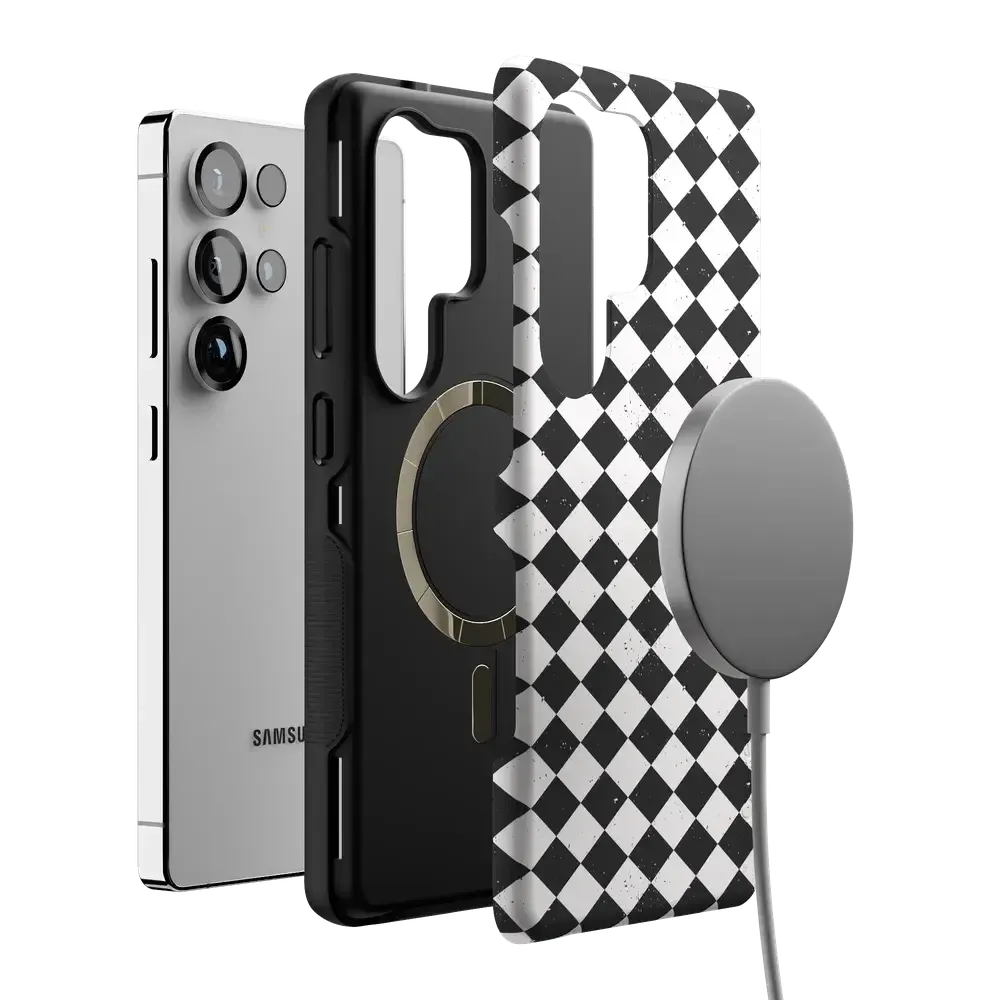 Salem's Hex | Black & White Checkered Case - Bansusa