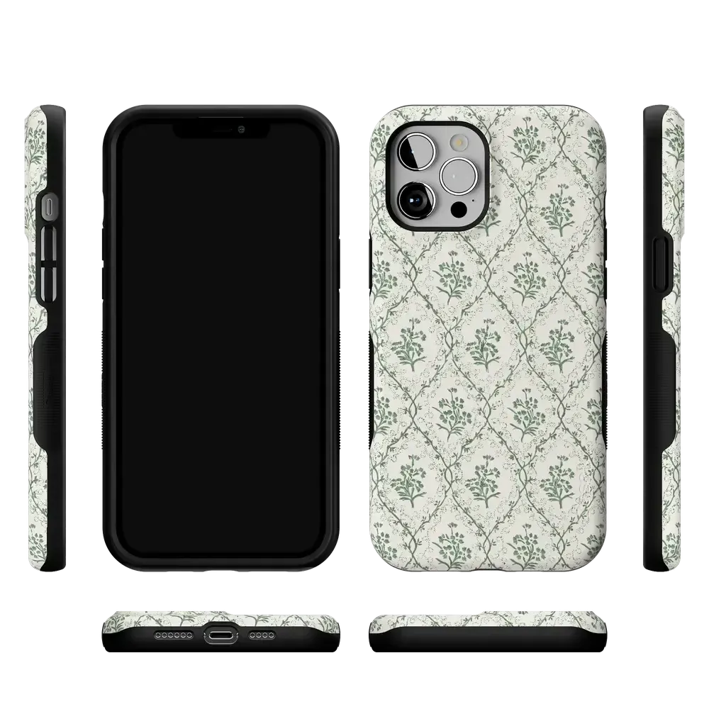 Sage Tapestry | Floral Vines Case - Bansusa