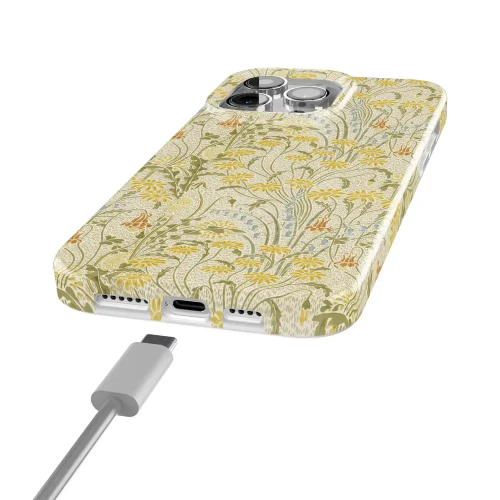 Boho Blooms | Golden Floral Case - Bansusa