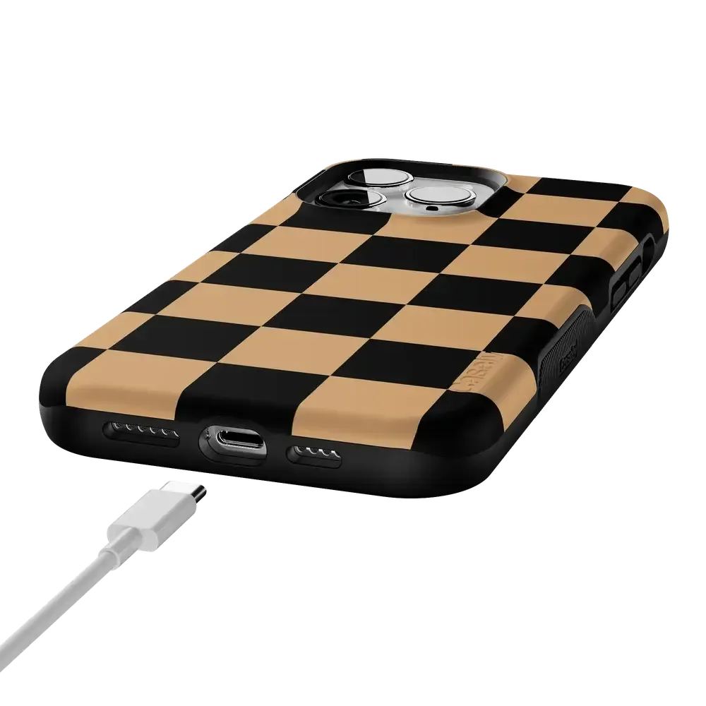 Fit Check | Black & Brown Checkerboard Case - Bansusa