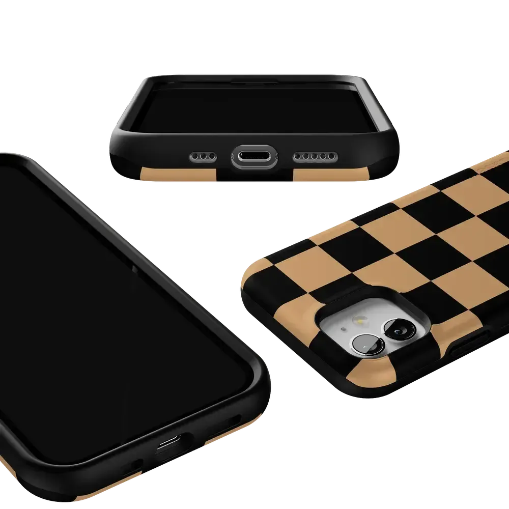 Fit Check | Black & Brown Checkerboard Case - Bansusa