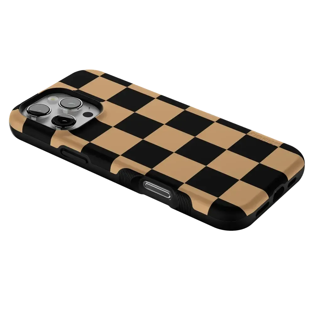 Fit Check | Black & Brown Checkerboard Case - Bansusa
