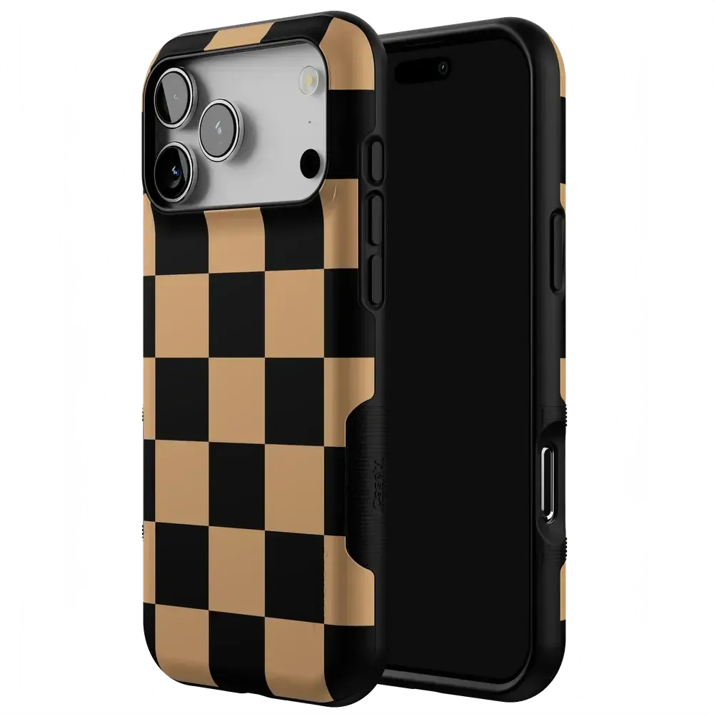 Fit Check | Black & Brown Checkerboard Case - Bansusa