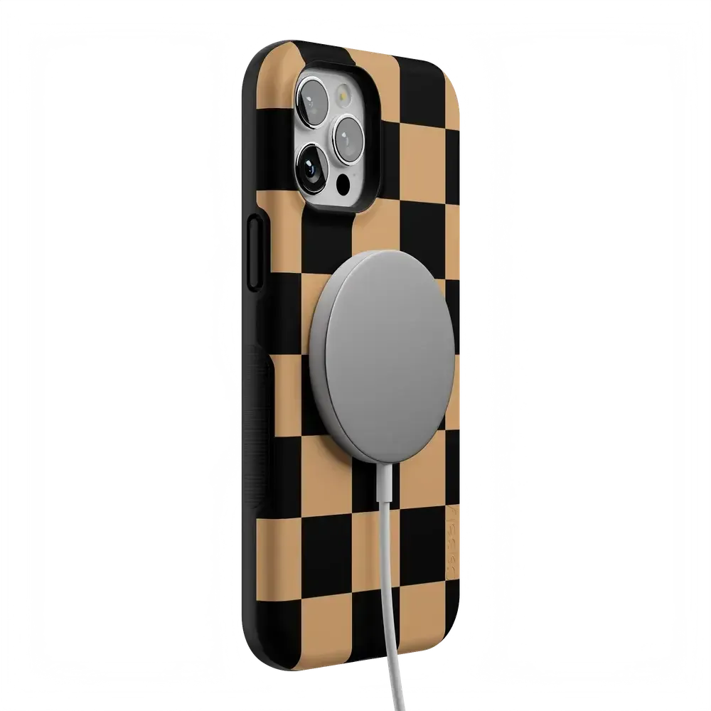 Fit Check | Black & Brown Checkerboard Case - Bansusa