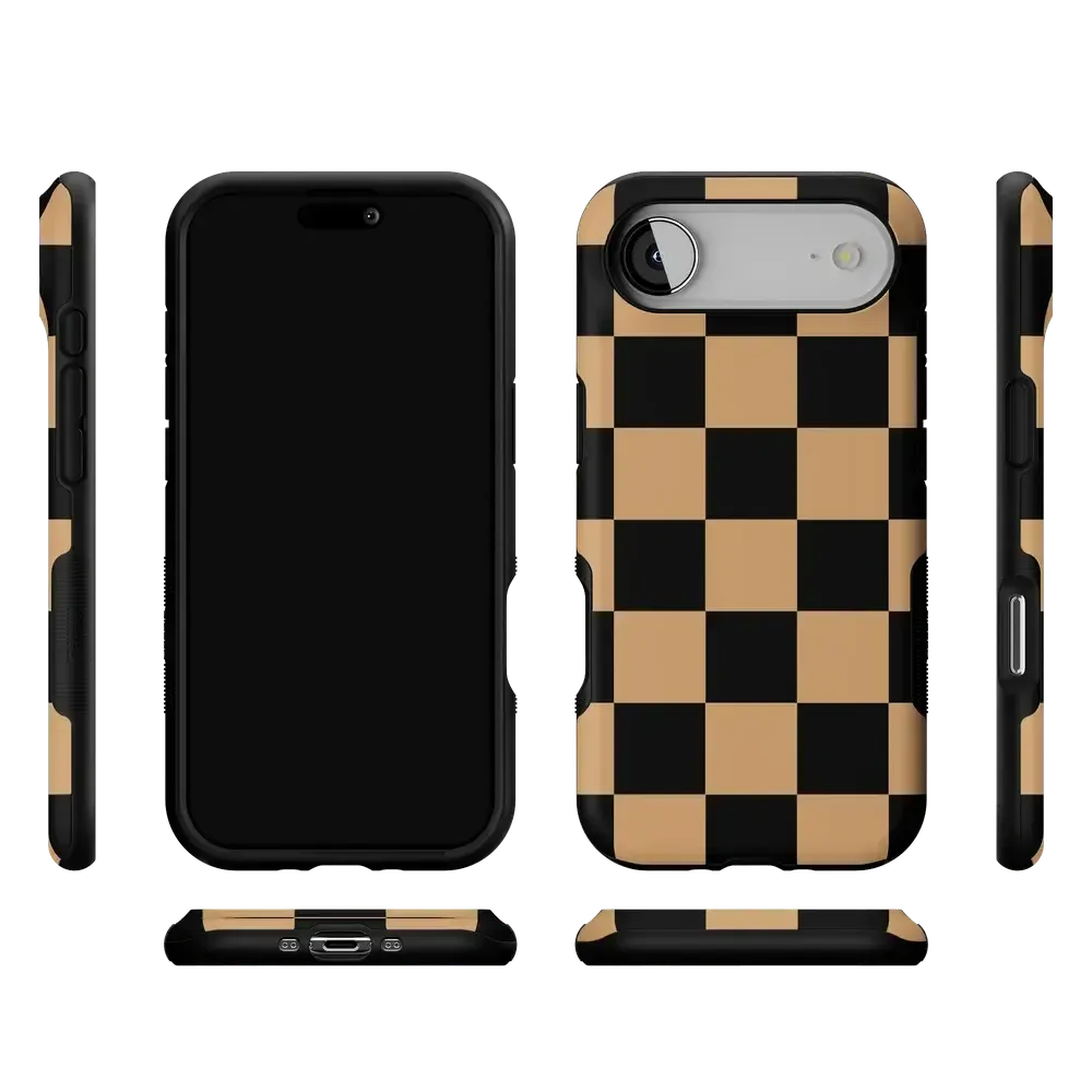 Fit Check | Black & Brown Checkerboard Case - Bansusa