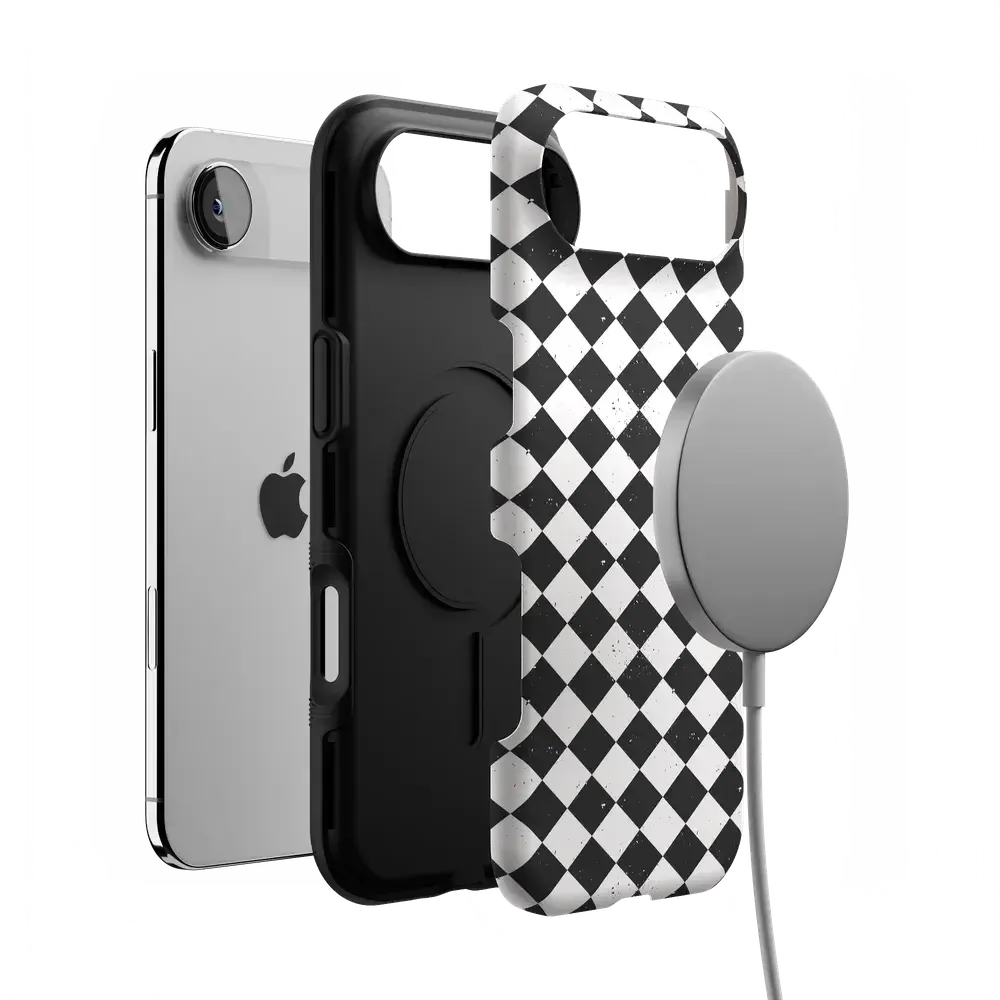 Salem's Hex | Black & White Checkered Case - Bansusa
