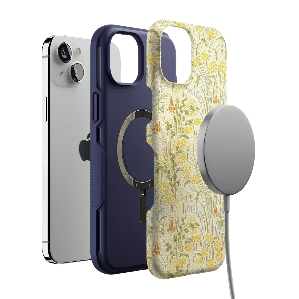 Boho Blooms | Golden Floral Case - Bansusa
