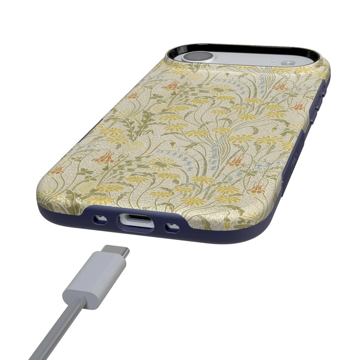 Boho Blooms | Golden Floral Case - Bansusa
