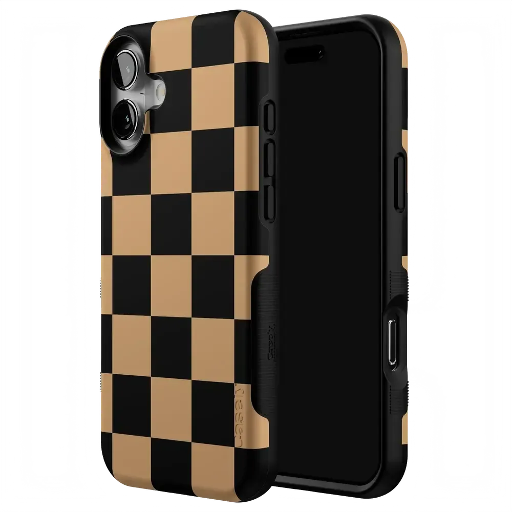 Fit Check | Black & Brown Checkerboard Case - Bansusa