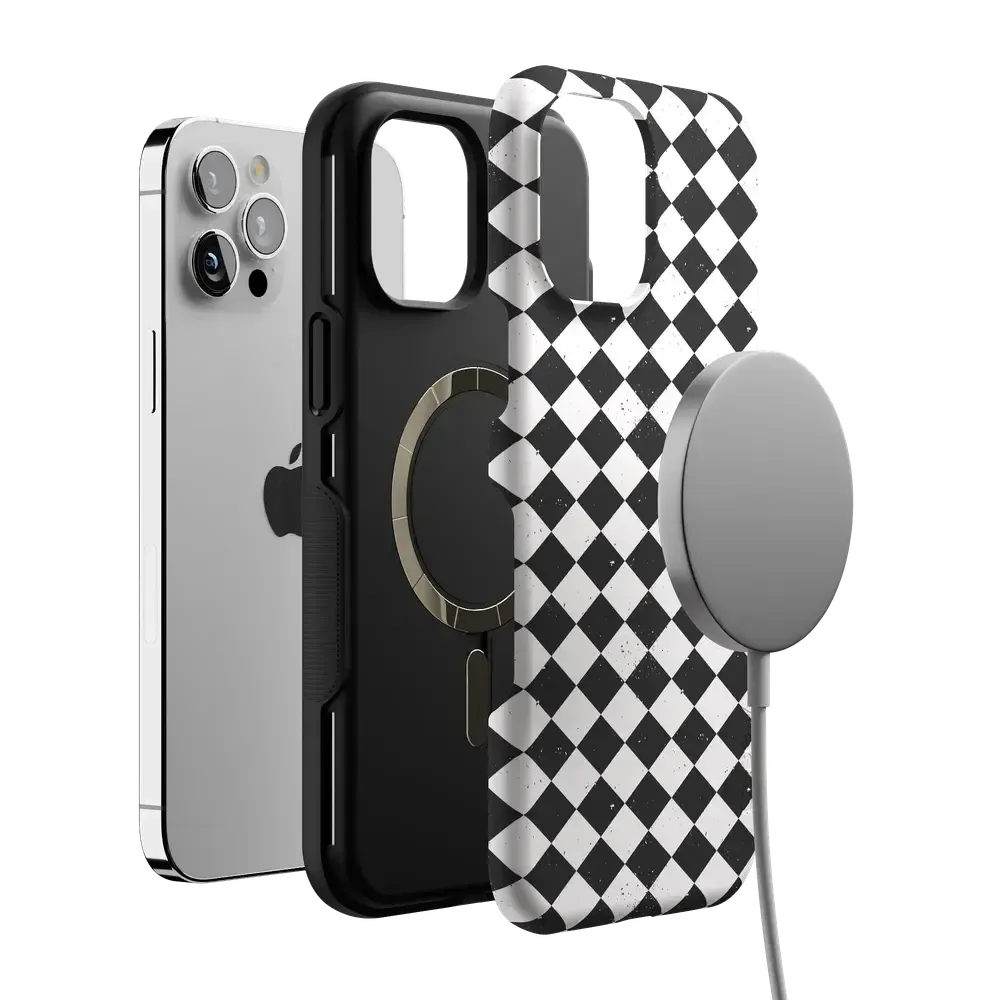 Salem's Hex | Black & White Checkered Case - Bansusa
