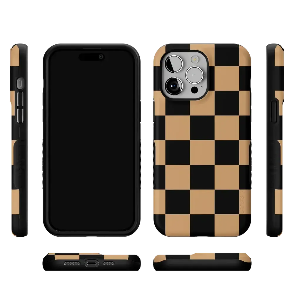 Fit Check | Black & Brown Checkerboard Case - Bansusa