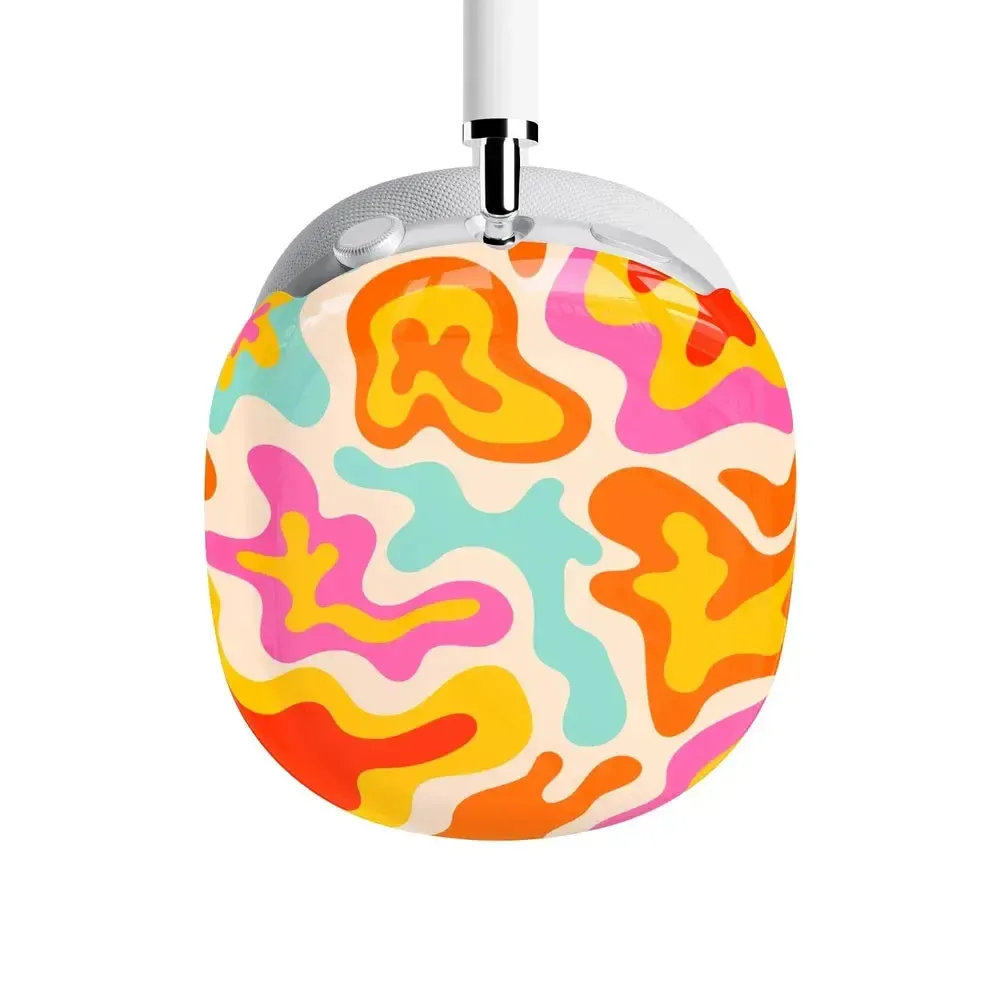 Tropical Color Splash | Abstract Retro AirPods Max Case - Bansusa