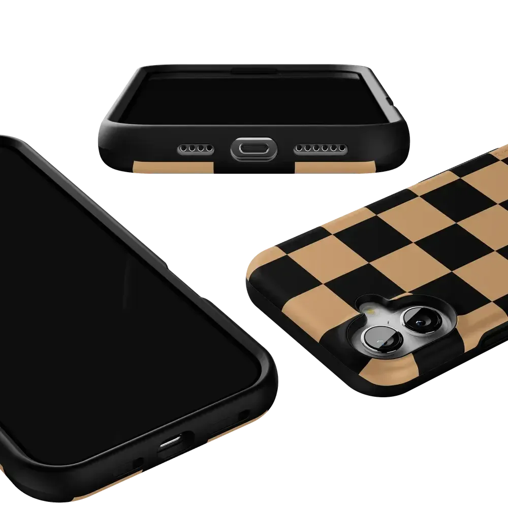 Fit Check | Black & Brown Checkerboard Case - Bansusa