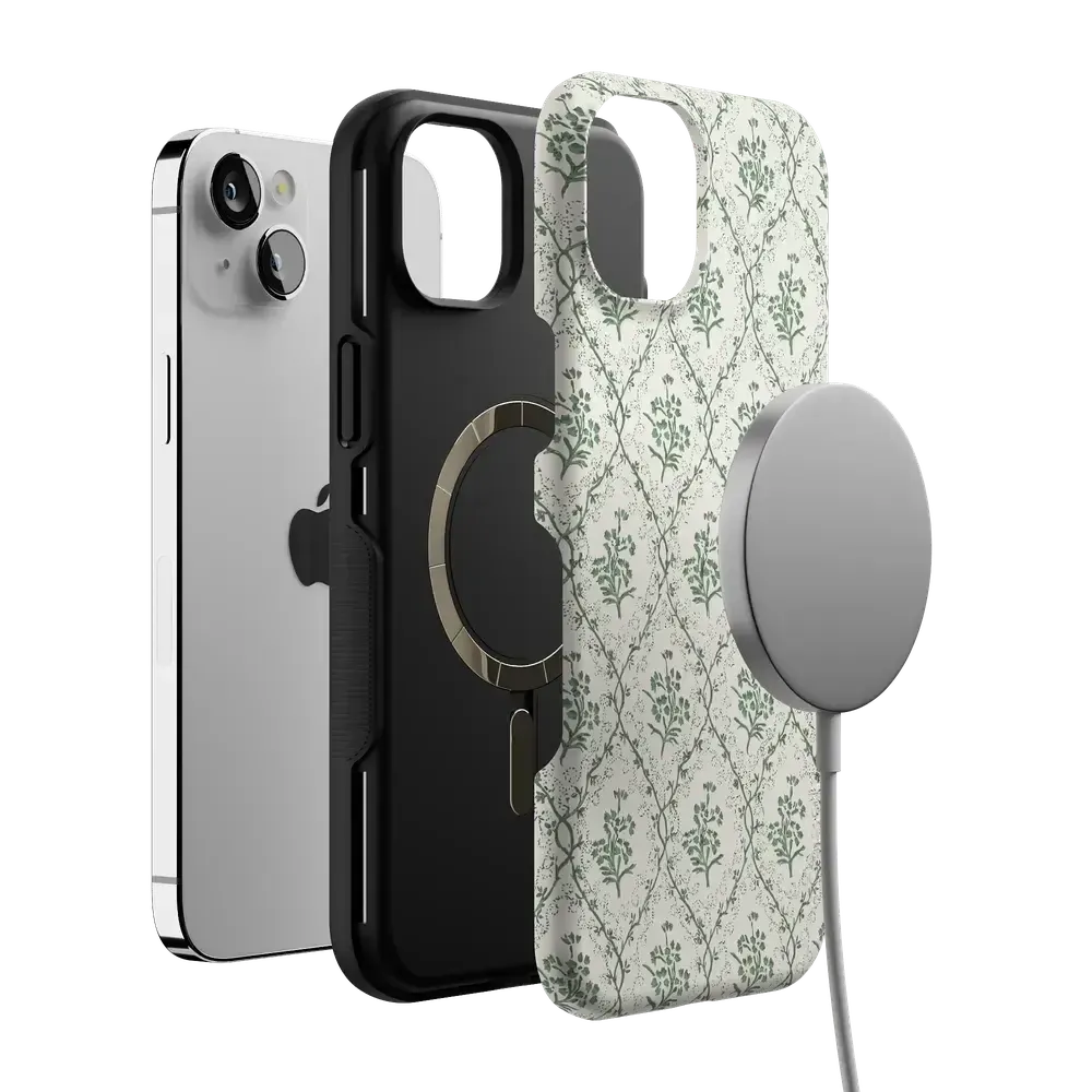 Sage Tapestry | Floral Vines Case - Bansusa