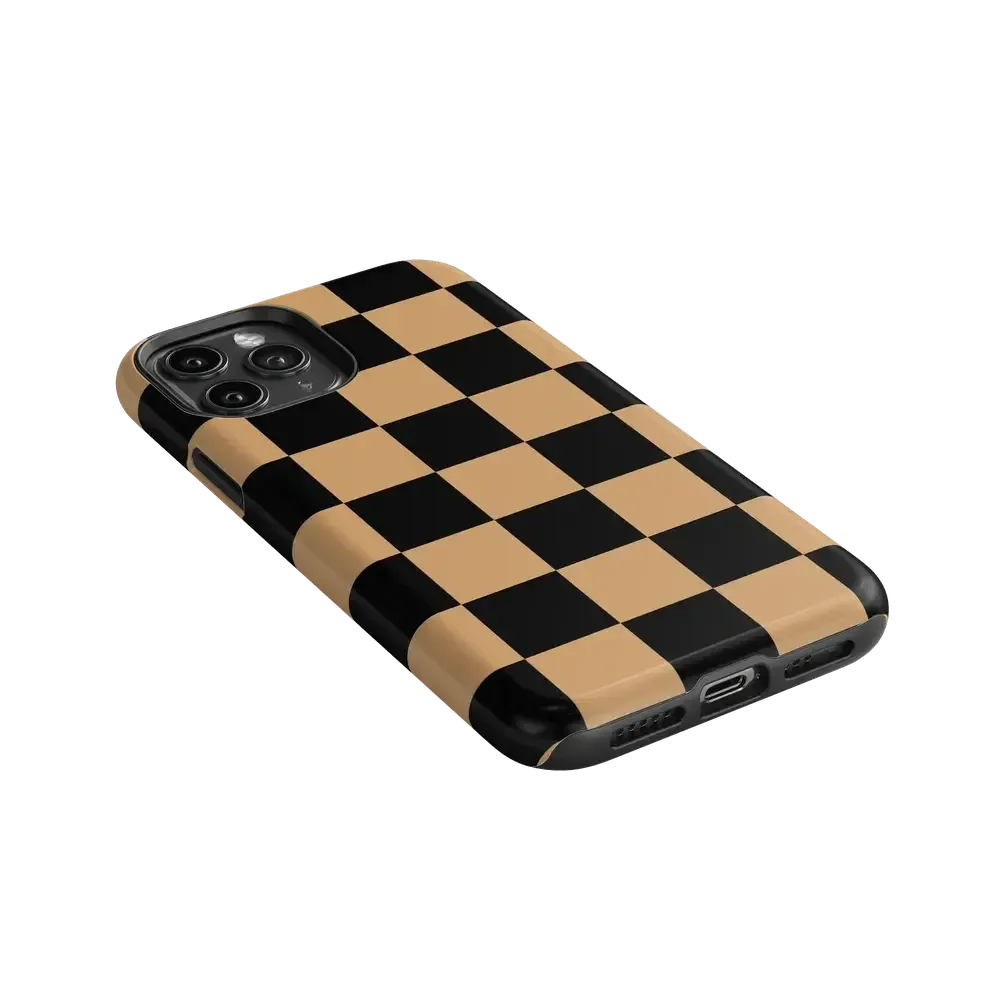Fit Check | Black & Brown Checkerboard Case - Bansusa
