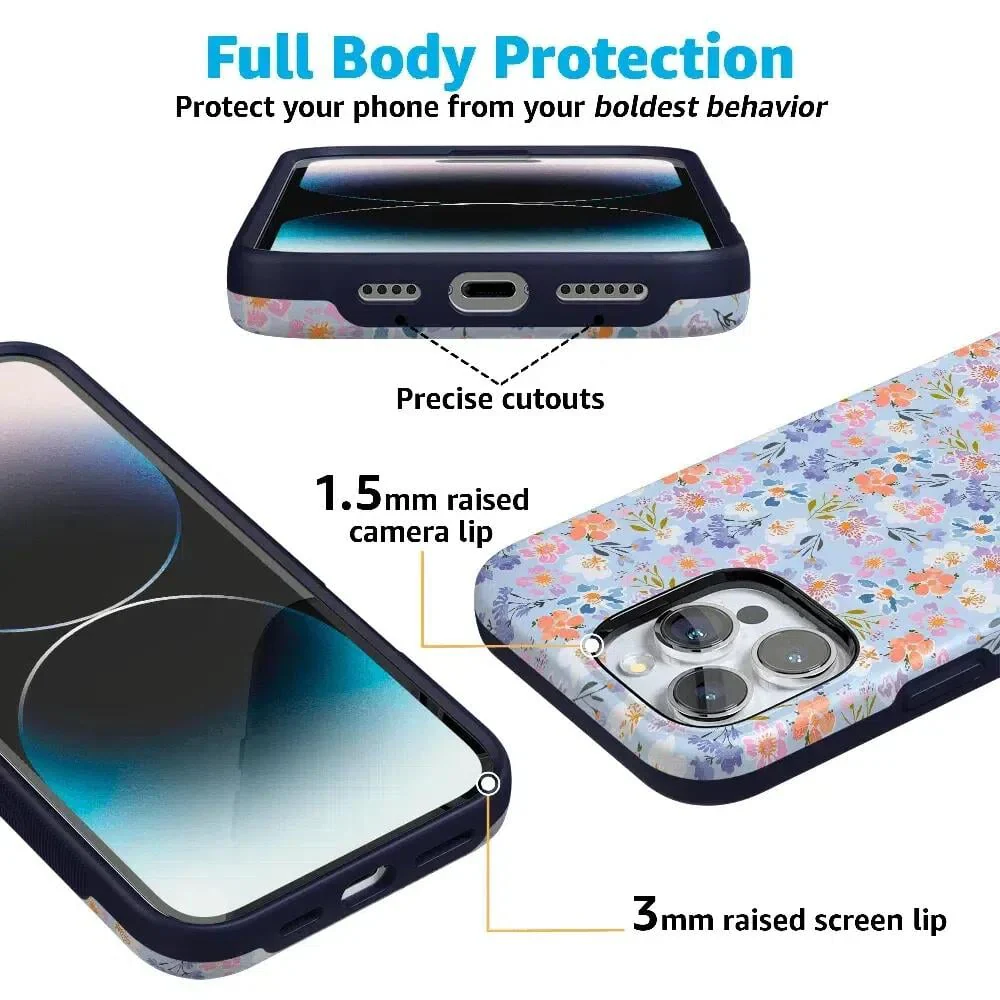Poppy Meadows | Pastel Floral Case - Bansusa