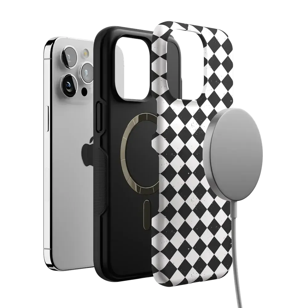 Salem's Hex | Black & White Checkered Case - Bansusa