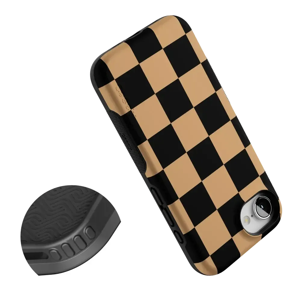 Fit Check | Black & Brown Checkerboard Case - Bansusa