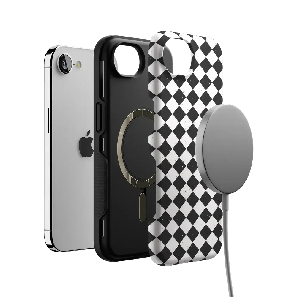Salem's Hex | Black & White Checkered Case - Bansusa