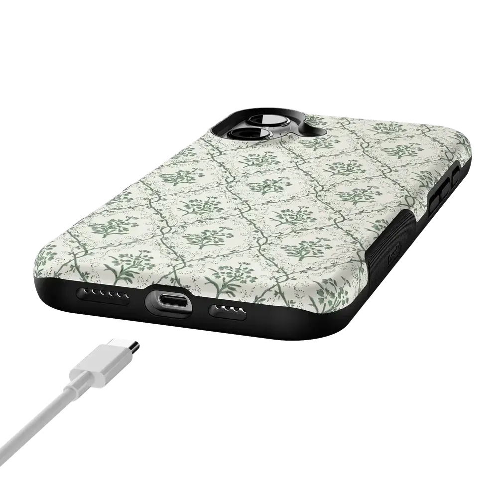 Sage Tapestry | Floral Vines Case - Bansusa