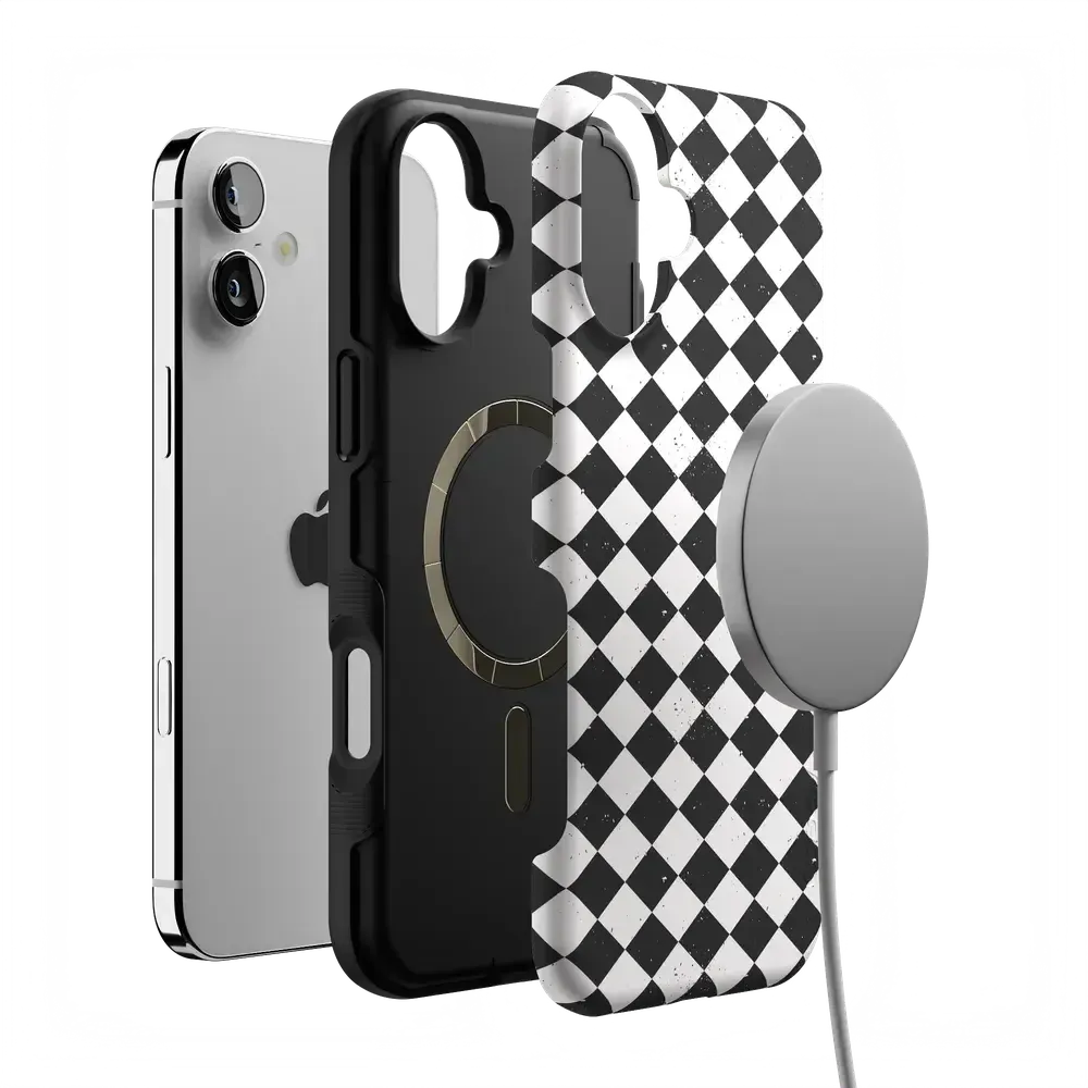 Salem's Hex | Black & White Checkered Case - Bansusa