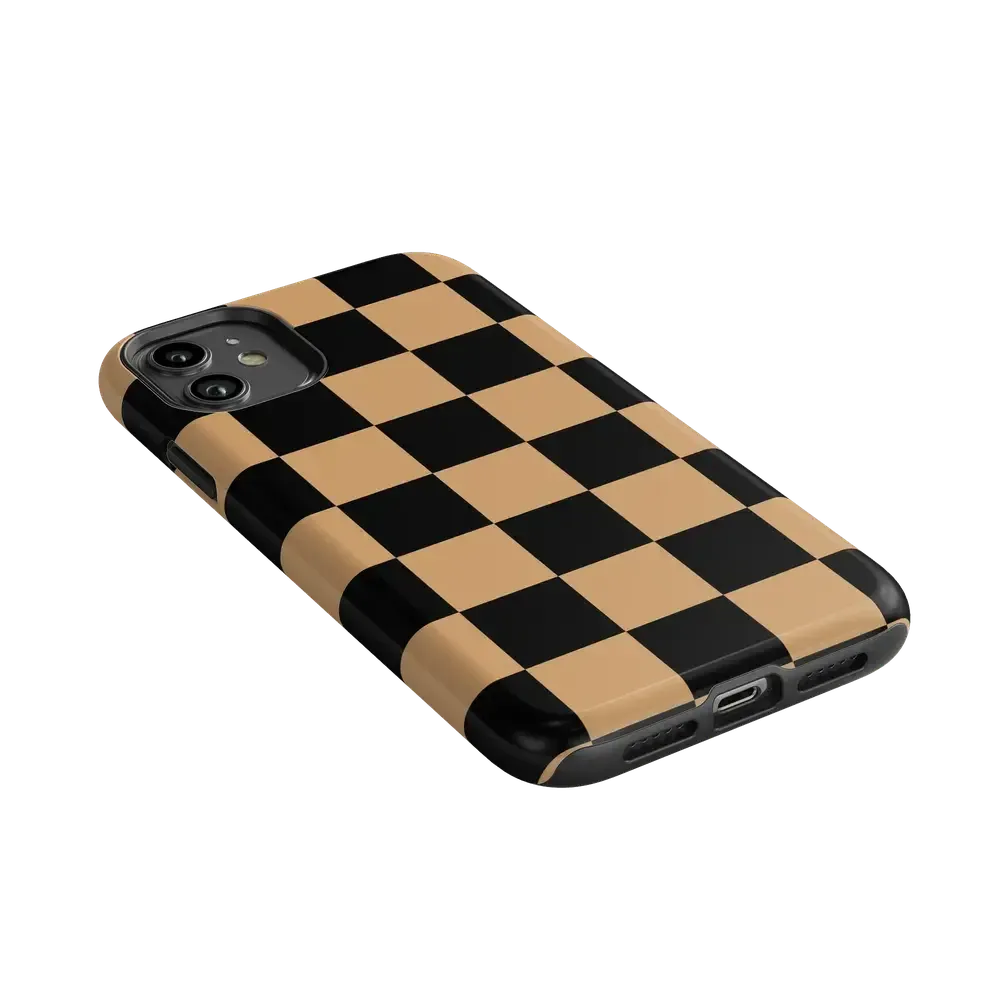 Fit Check | Black & Brown Checkerboard Case - Bansusa