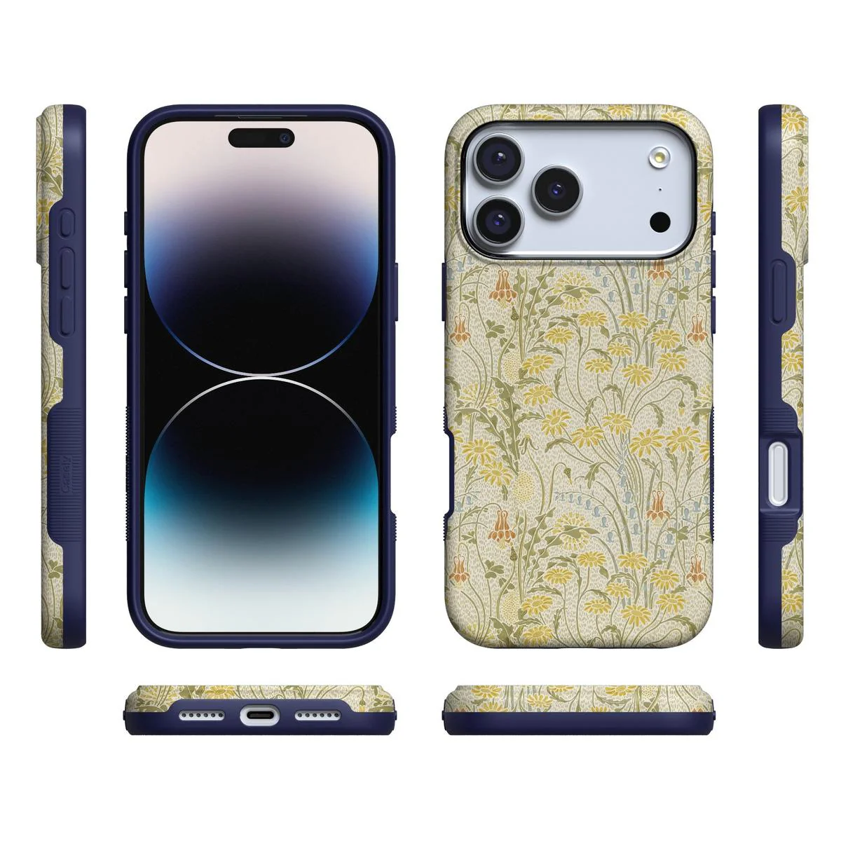 Boho Blooms | Golden Floral Case - Bansusa