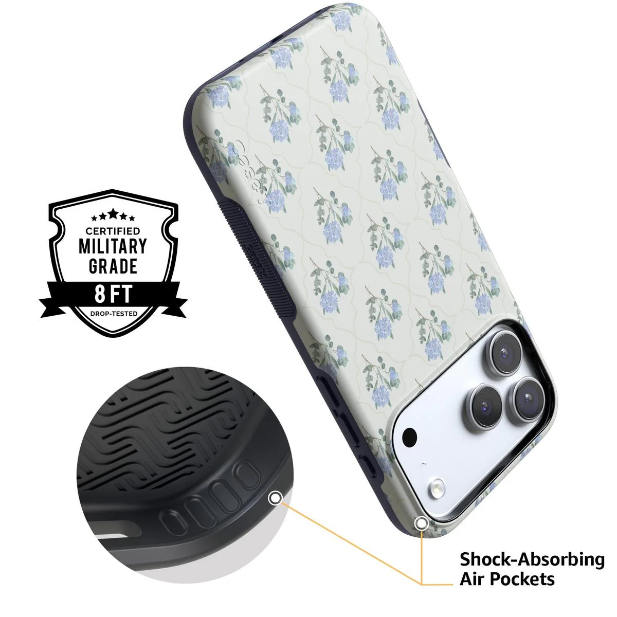 Vintage Garden | Blue Hydrangea Case - Bansusa