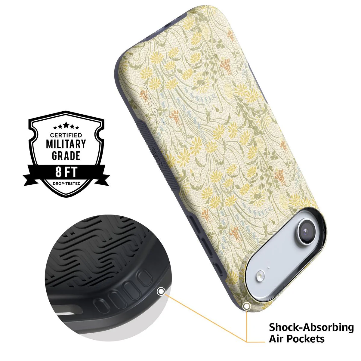 Boho Blooms | Golden Floral Case - Bansusa