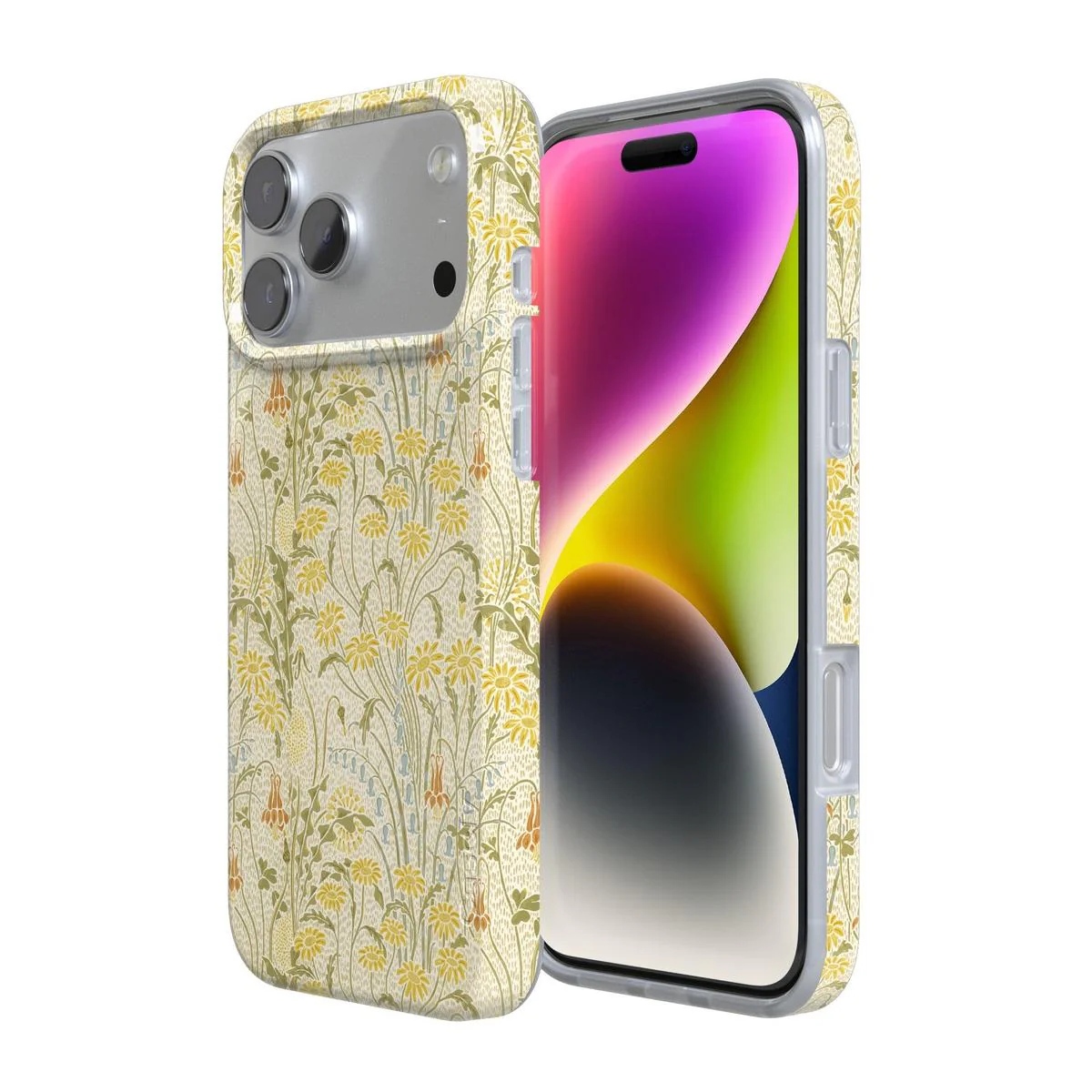 Boho Blooms | Golden Floral Case - Bansusa