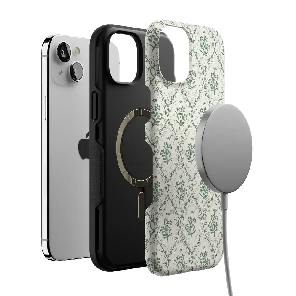 Sage Tapestry | Floral Vines Case - Bansusa