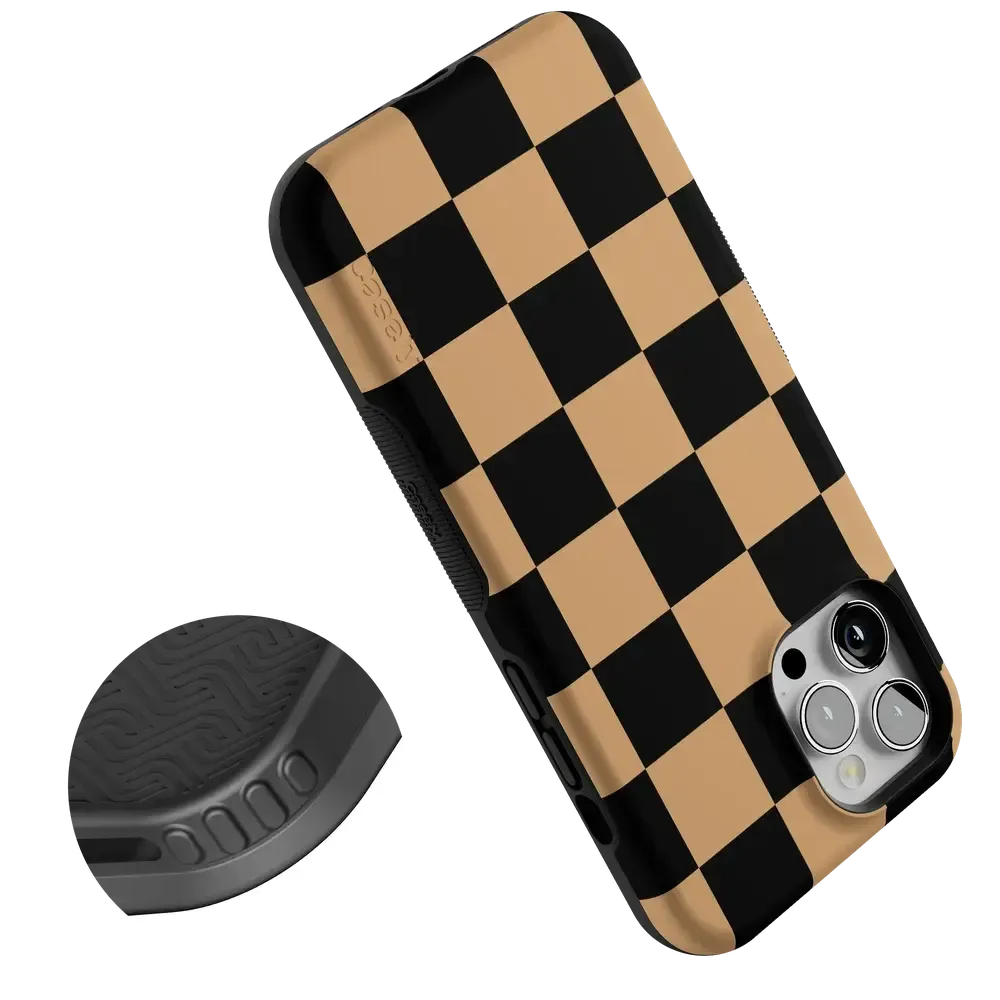 Fit Check | Black & Brown Checkerboard Case - Bansusa