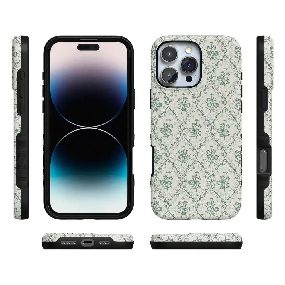 Sage Tapestry | Floral Vines Case - Bansusa
