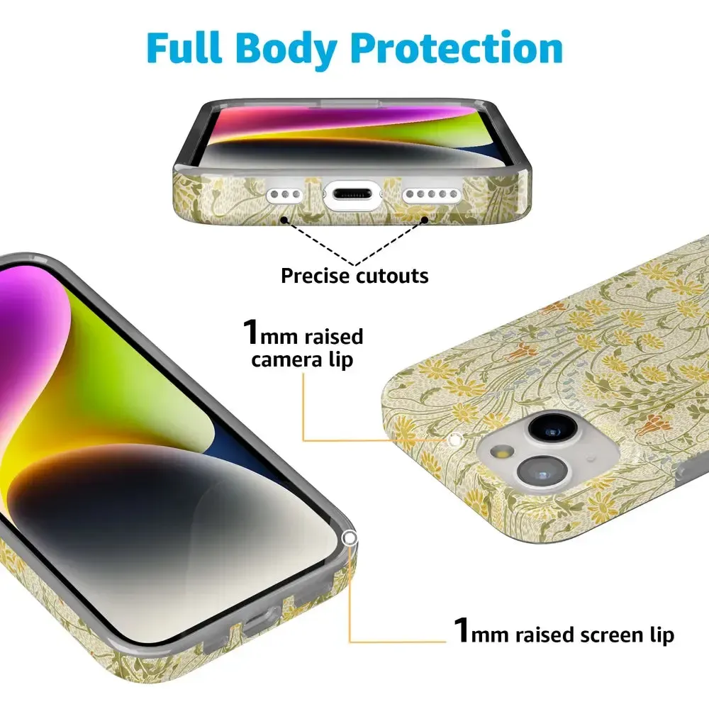 Boho Blooms | Golden Floral Case - Bansusa