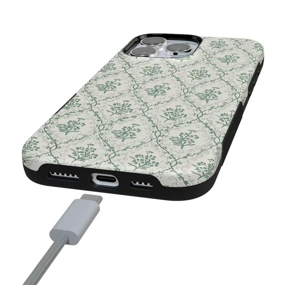 Sage Tapestry | Floral Vines Case - Bansusa