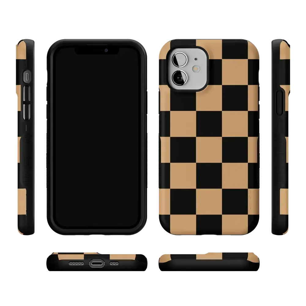 Fit Check | Black & Brown Checkerboard Case - Bansusa