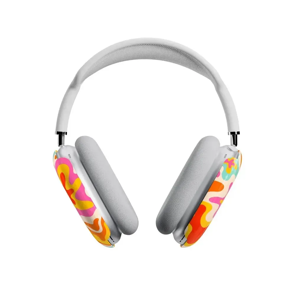 Tropical Color Splash | Abstract Retro AirPods Max Case - Bansusa