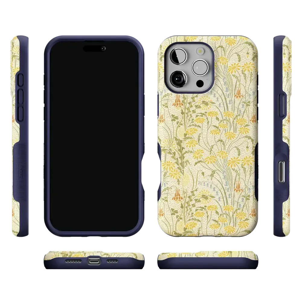 Boho Blooms | Golden Floral Case - Bansusa