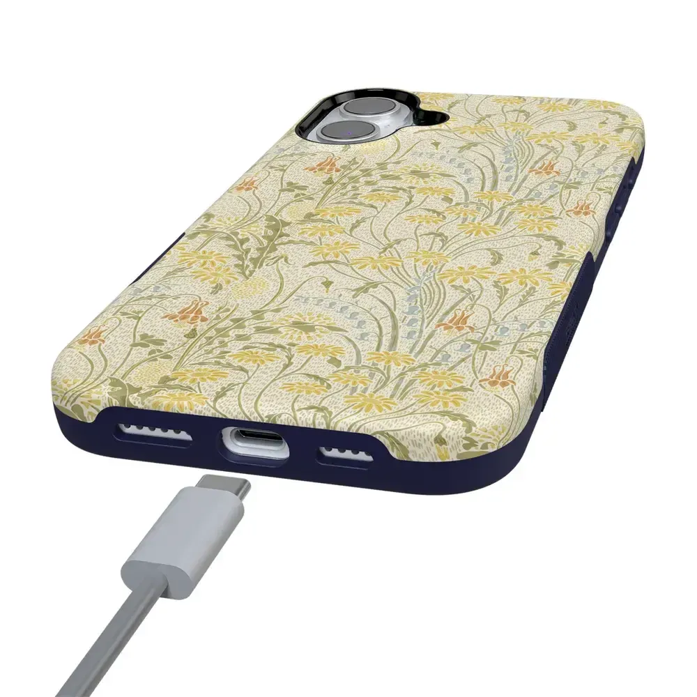 Boho Blooms | Golden Floral Case - Bansusa