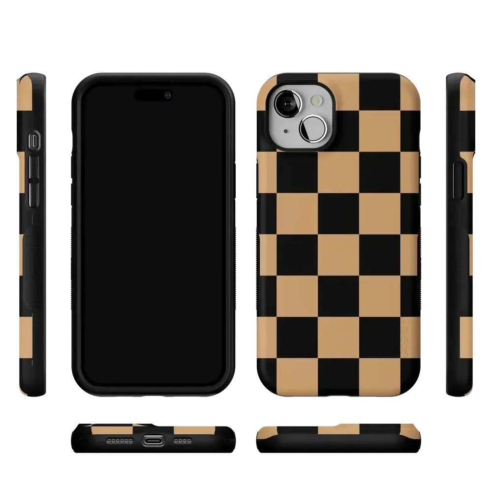 Fit Check | Black & Brown Checkerboard Case - Bansusa