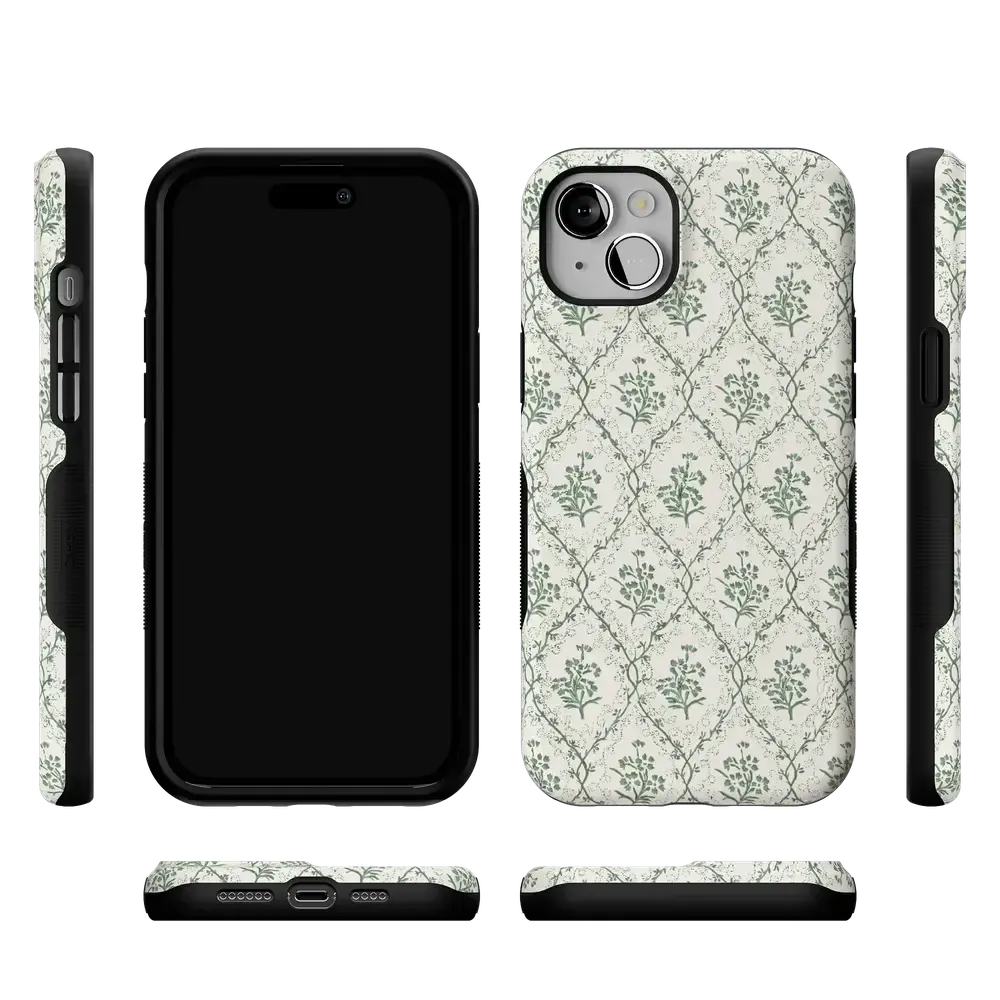 Sage Tapestry | Floral Vines Case - Bansusa