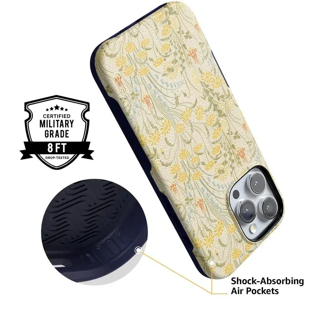 Boho Blooms | Golden Floral Case - Bansusa