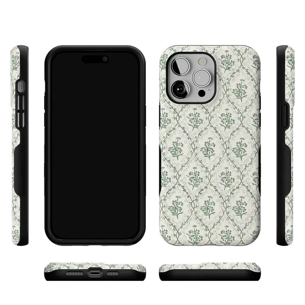 Sage Tapestry | Floral Vines Case - Bansusa