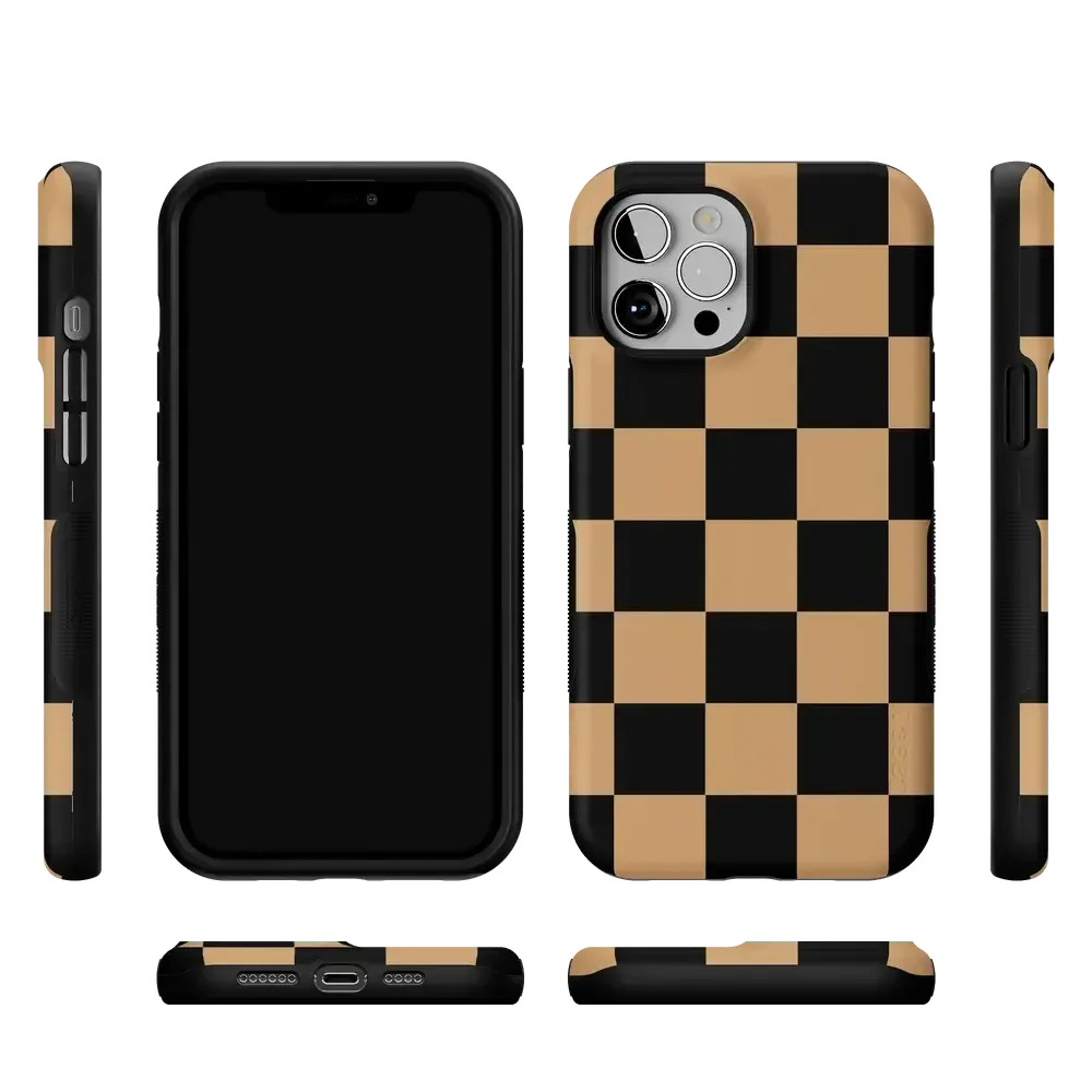 Fit Check | Black & Brown Checkerboard Case - Bansusa